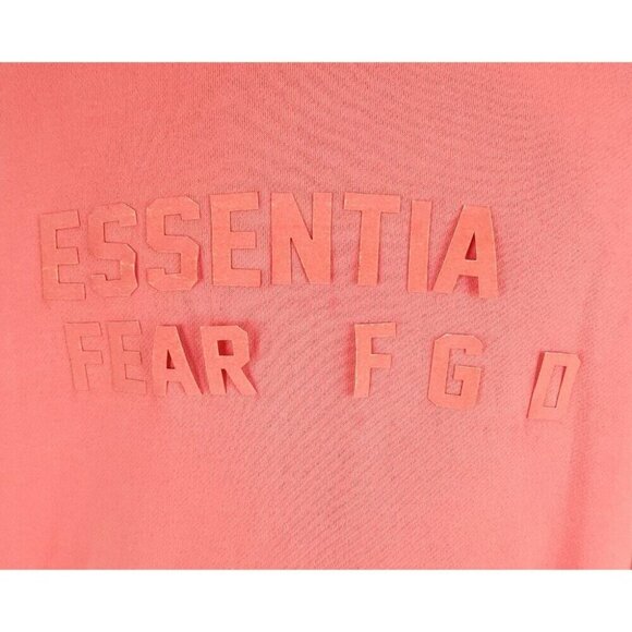 Fear Of God Essentials Cotton-Blend Hoodie Size M Mens Coral AS-IS - Picture 3 of 12